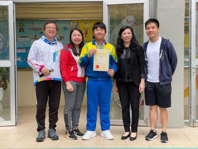 全港小學區際田徑比賽 男子甲組推鉛球 殿軍 6C 羅諾軒